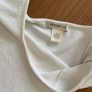 White Arden B Crop Top